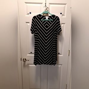 oSo CASUALS TUNIC TOP womens T-SHIRT striped SHORT SLEEVE